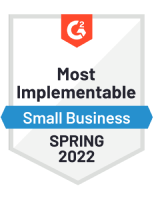 Badge for Most Implementable Small Business for Spring 2022