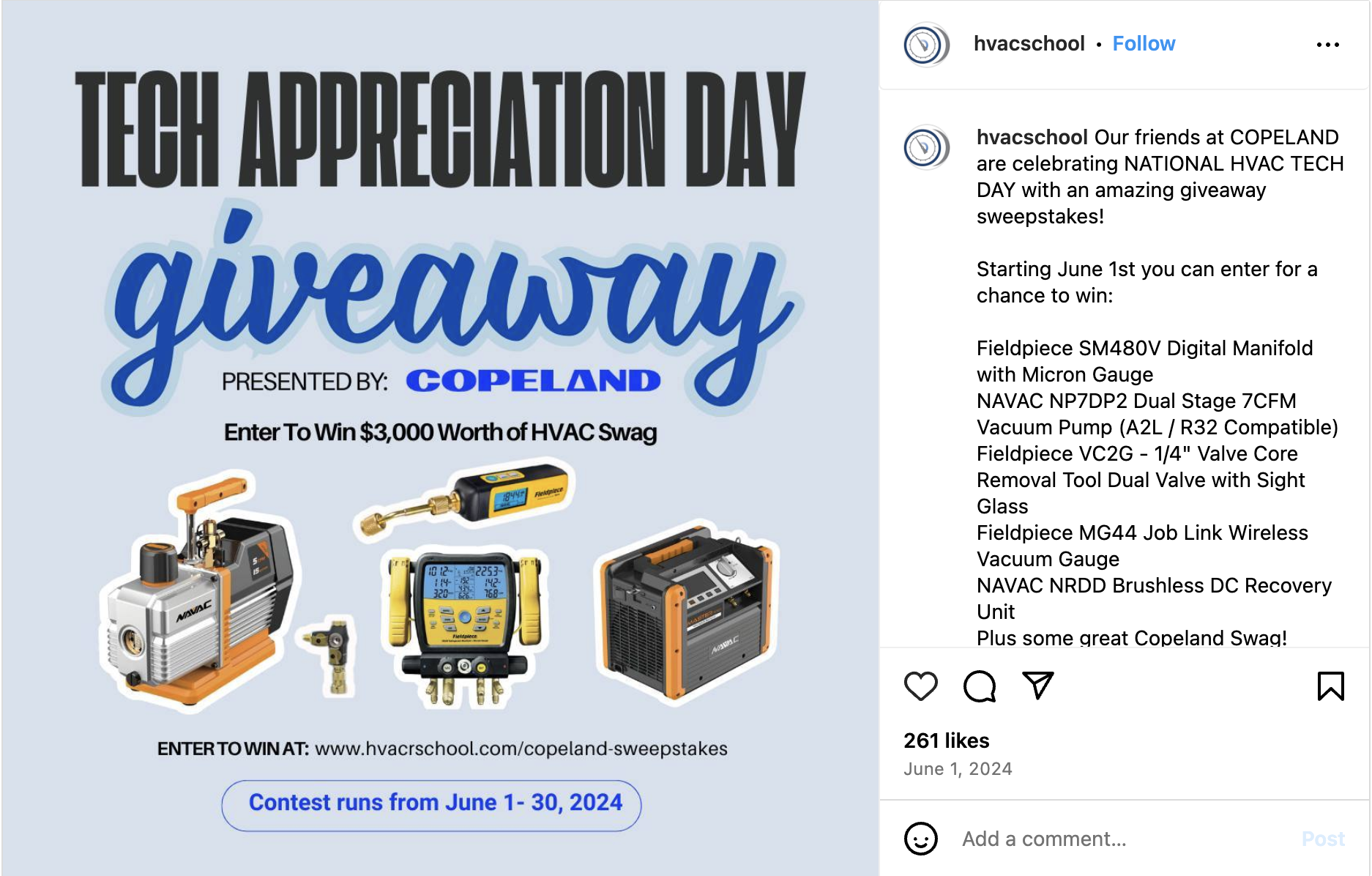 national hvac tech day giveaway