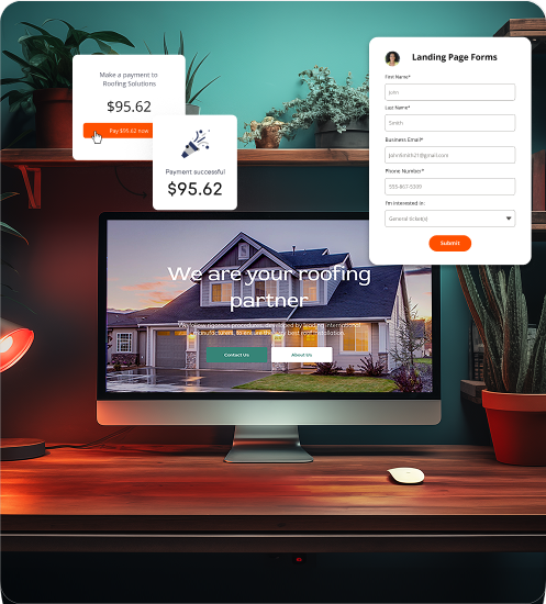 Computer display website and pop-ups