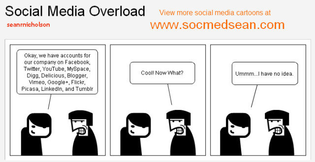 social media cartoon