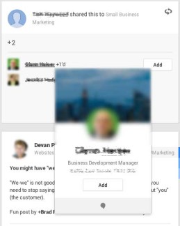 Google+ Communities Plussing Your Own Content