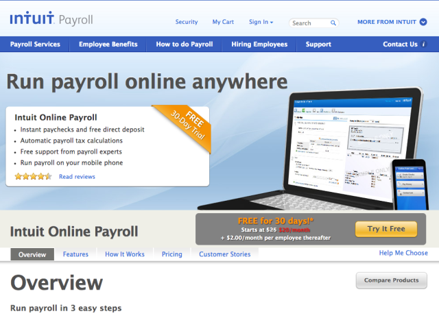 Intuit payroll