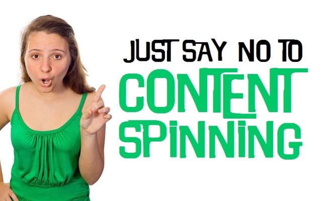Just Say No to Content Spinning