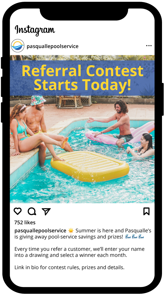 Summer Promotional Social Media Template for a Pool Company Summer Promotional Social Media Template for a Pool Company