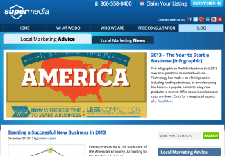 SuperMedia Top 10 Blog Articles 2012