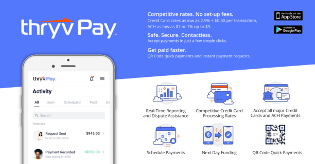 ThryvPay, ThryvPay app, payment app, offset convenience fees