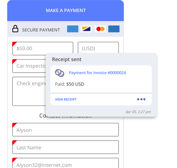 Auto services client information profile in Thryv
