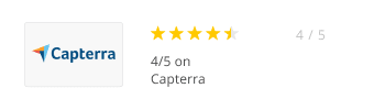 4/5 on Capterra