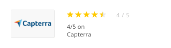 4/5 on Capterra