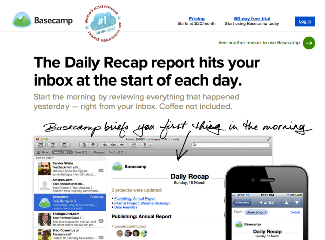Basecamp online project managment