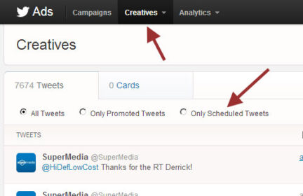 Tweets to the Future: Scheduling for Twitter