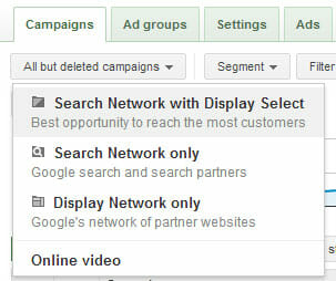 Search Network with Display Select