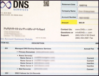 Example of fake bill