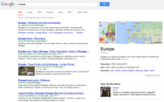 Europe Google Search Band