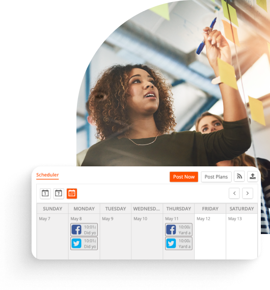 Calendar from the Scheduler functionality within Thryv's online appointment booking software for small businesses