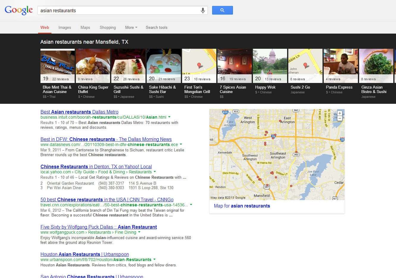 Google Carousel Results