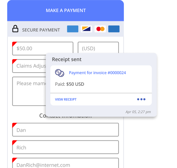 ESTIMATES & PAYMENT PROCESSING