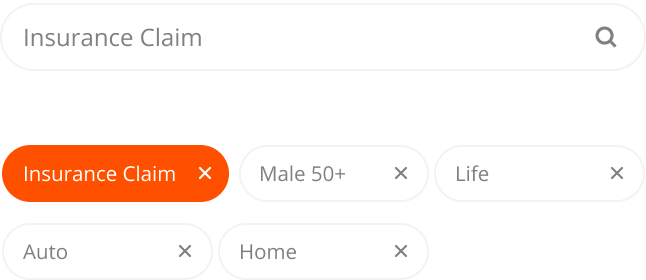 Client search with custom insurance tags in Thryv