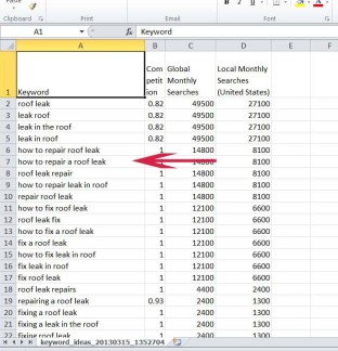download the spreadsheet of keyword terms