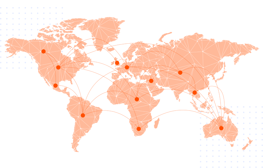 Map showing Thryv locations