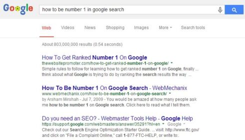 Don’t Spend Your Time Worrying about Google Search Results