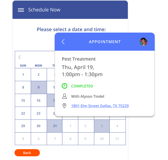 Managing appointments for pest control services with Thryv