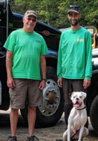 US Military veteran business owner Steve Key with son Zak of Key Landscaping