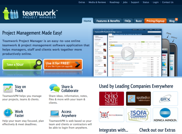 Teamwork online project managment